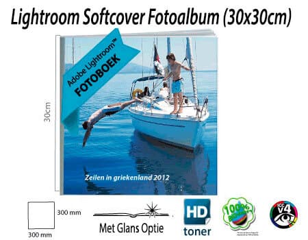 Softcover Lightroom 30x30 fotoboek goedkoop bestellen